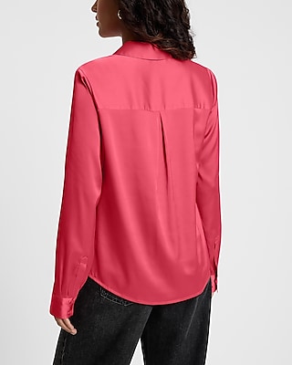 Satin Relaxed Portofino Shirt