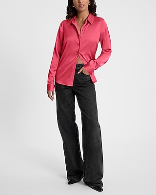 Satin Relaxed Portofino Shirt