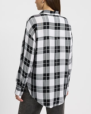 Plaid Boyfriend Portofino Shirt