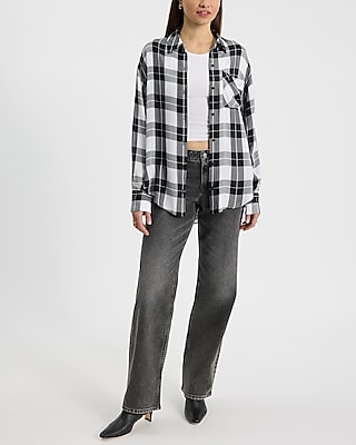 Plaid Boyfriend Portofino Shirt