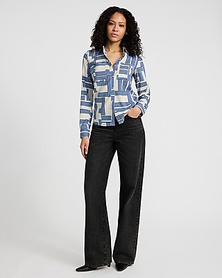 Printed Double Pocket Portofino Shirt