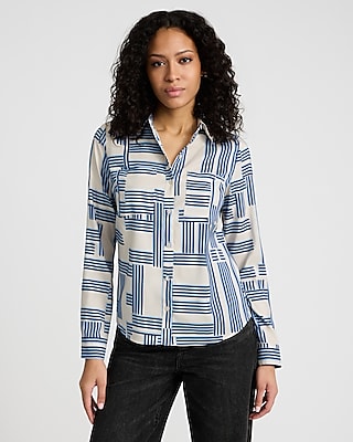 Printed Double Pocket Portofino Shirt