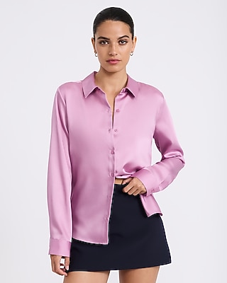 purple dress shirt women Roper Women's Long Sleeve Solid Snap - Hot Leathers FLL3003 Ladies Black