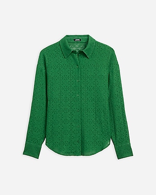 Tile Lace Boyfriend Portofino Shirt