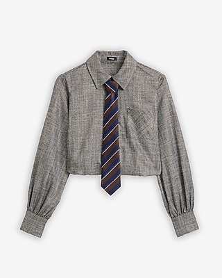 Express x Sarah Jane Nader | The SJ Shirt & Tie - thumbnail 6