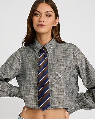 Express x Sarah Jane Nader | The SJ Shirt & Tie - thumbnail 3