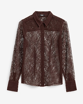 Sheer Lace Essential Shirt