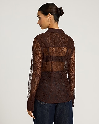 Sheer Lace Essential Shirt