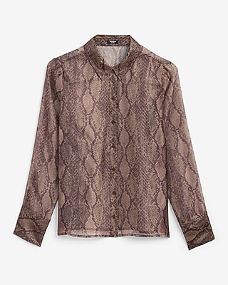 Sheer Crepe Portofino Shirt