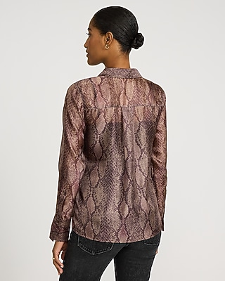 Sheer Crepe Portofino Shirt