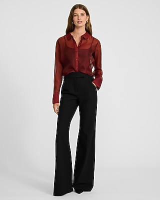 Sheer Crepe Portofino Shirt