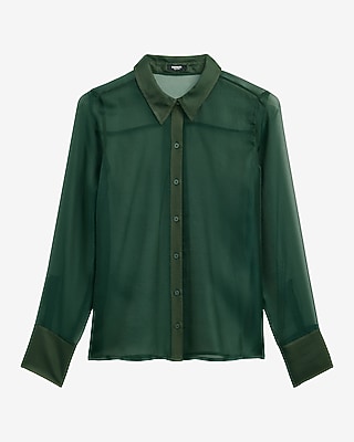 Sheer Crepe Portofino Shirt