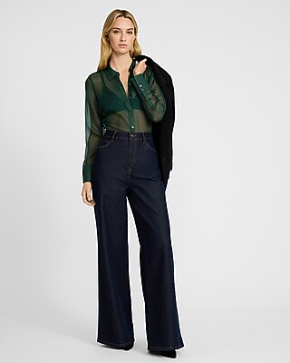 Sheer Crepe Portofino Shirt