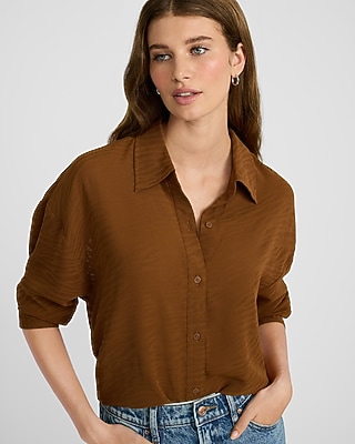 Goutui - Camicia Da Donna In Pizzo Con Maniche A Tromba, Con Fiore Cavo - Foto 11