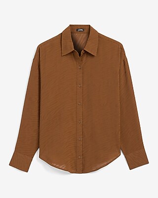 Zebra Burnout Boyfriend Shirt