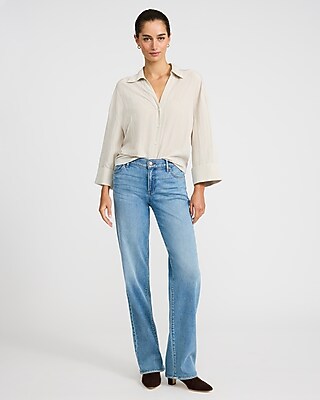 Crinkled V-Neck Shirt