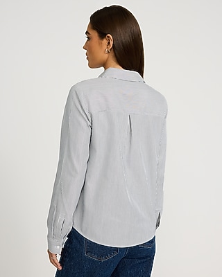 Metallic Striped Portofino Shirt