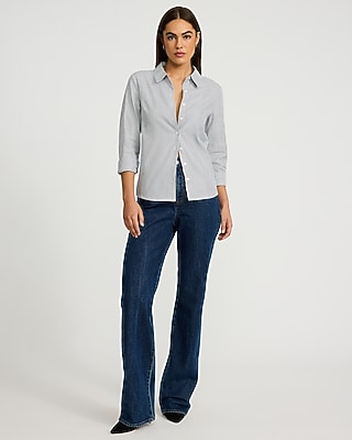 Metallic Striped Portofino Shirt