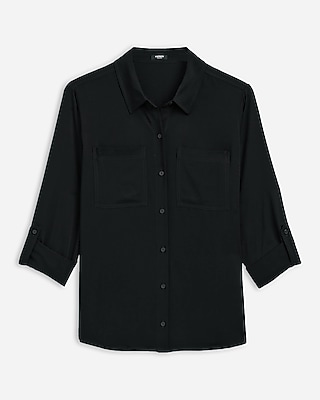 Twill Double Patch Pocket Utility Portofino Shirt