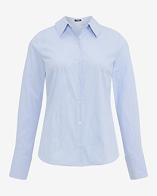 Stretch Cotton Striped Essential Shirt