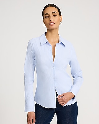Stretch Cotton Striped Essential Shirt
