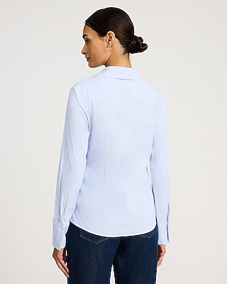 Stretch Cotton Striped Essential Shirt
