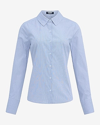 Stretch Cotton Striped Essential Shirt