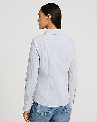 Stretch Cotton Striped Essential Shirt