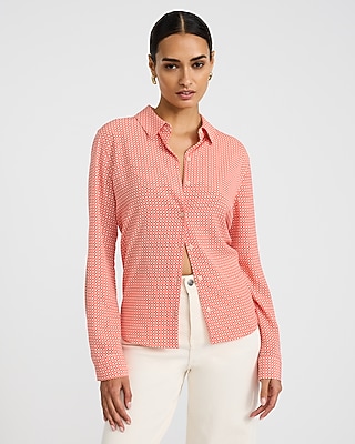 Geo Printed Portofino Shirt - image 2