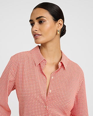 Geo Printed Portofino Shirt - image 3