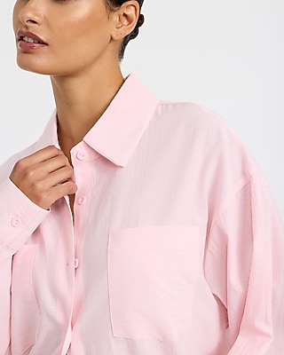 Textured Oversized Shirt