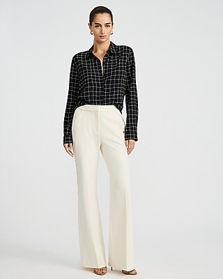 Plaid Rolled Sleeve Portofino Shirt