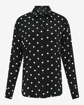 Polka Dot Oversized Shirt - image 4