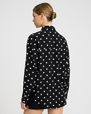Polka Dot Oversized Shirt - image 2