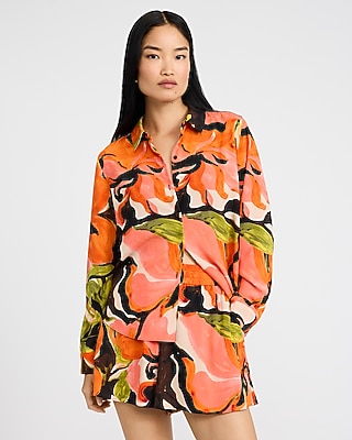 Floral Printed Portofino Shirt