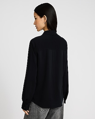 Twill Double Flap Pocket Utility Portofino Shirt