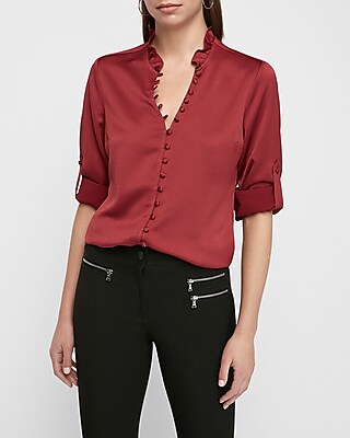 express satin blouse