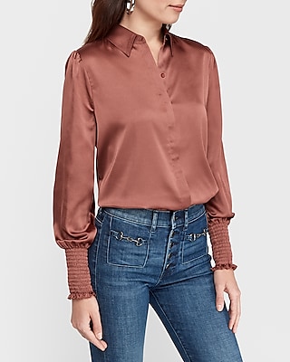 express satin blouse