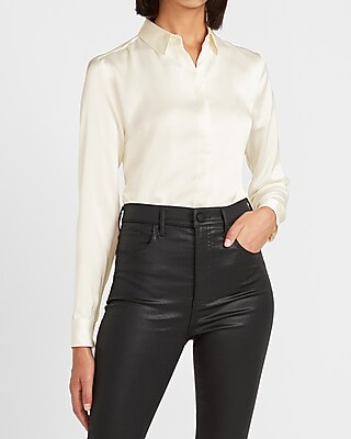 express satin blouse