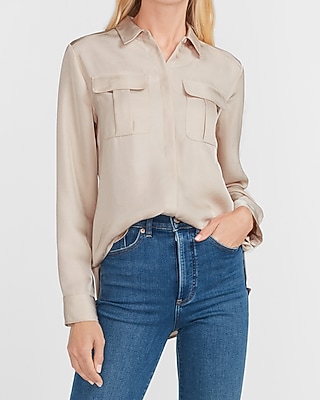express women's button down shirts