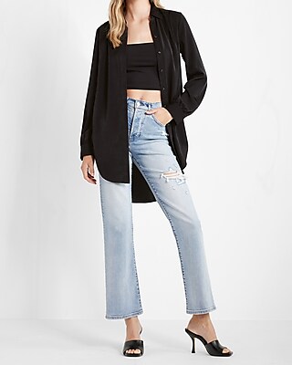 Pleated Shoulder Relaxed Tunic Portofino Shirt