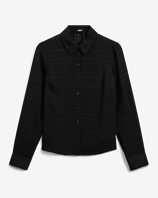 Sheer Striped Portofino Shirt
