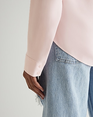 Relaxed Ruffle Neck Portofino Shirt
