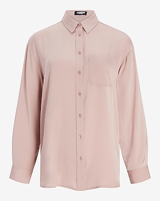 Satin Boyfriend Shirt