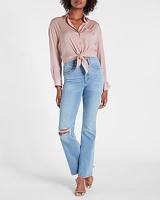 Satin Boyfriend Shirt