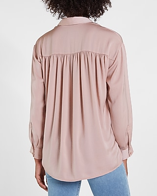 Satin Boyfriend Shirt