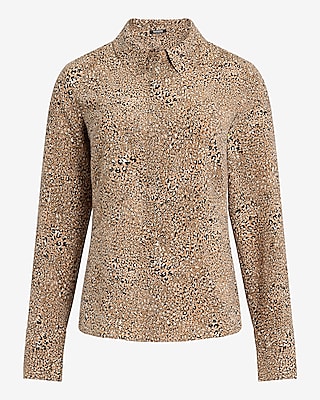 Relaxed Leopard Portofino Shirt