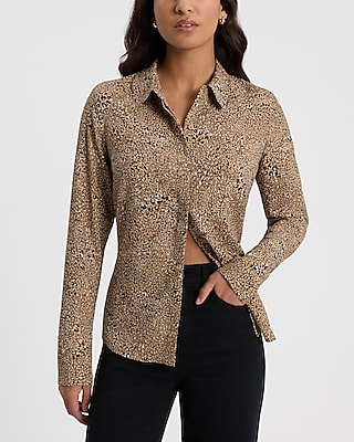 Relaxed Leopard Portofino Shirt