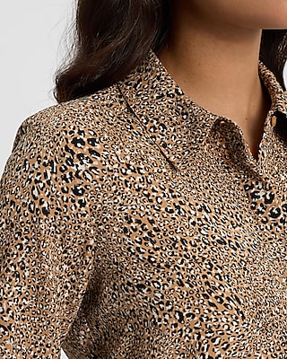 Relaxed Leopard Portofino Shirt