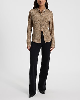 Relaxed Leopard Portofino Shirt